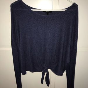 Tie up sweater